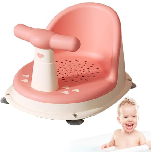 Siège de bain antidérapant pour bébé | Siège de bain antidérapant avec support de réglable et ventouses sécurisées,Sièges de pour bébés Sièges de salle de Surround pour bébé 6-18 mois