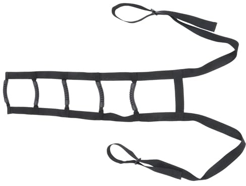 Ciieeo Échelle de Lit Ceinture de Traction Ergonomique et Poignées Larges pour Aide au Lever des Seniors Force Réduite du Haut du Corps, Installation sans Outil Rapide
