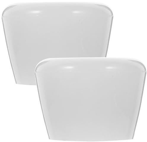 JEWEDECO Kit de Freins pour Rollers à roulettes Blanc en PU Grosse Surface de Freinage et Stabilité D'arrêt Rapide, pour Usage Extérieur
