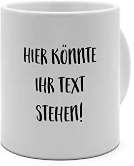 XXL-Tasse mit eigenem Text Bedrucken Lassen - XXL Riesen Kaffeebecher mit Wunschtext oder Spruch Personalisieren