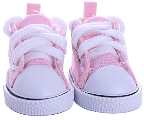 BSTCAR Puppenschuhe 5,5CM Mini Schuhe Klassische Sehr Klein Canvas Schuhe Stoff Schuhe Fingerspielzeug Puppen, Kind-Geschenk-Spielzeug
