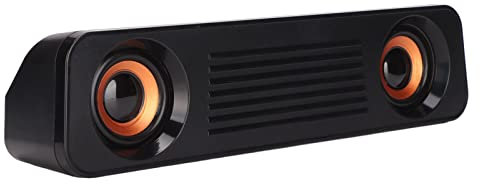 ASHATA Soundbar Cablata, Soundbar TV con Subwoofer, Altoparlante da Tavolo Stereo HiFi USB a 360 Gradi, Altoparlante del Surround Home Theater, per Proiettore di Gioco TV