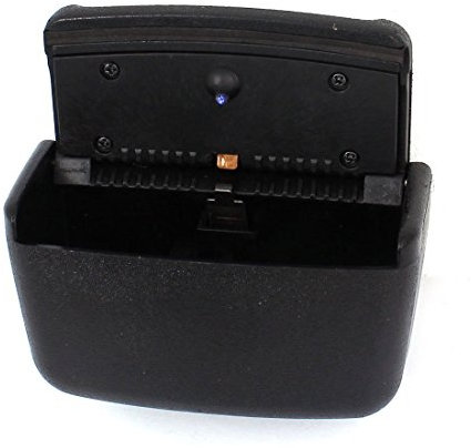 svart plast rektangulär blå LED askfat hållare