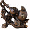 PHONME Feng Shui-Statue for Sammeln, Ornament, Geldfrosch, Wu Lou/Hu Lu-Skulptur, Heimdekoration, Geschenk, zieht Reichtum und Wohlstand an, klein, Farbe: klein Heimdekoration (Color : L)