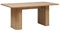 Atmosphera - Esstisch Colva Furnier mit Holzeffekt - L.180 cm - Braun