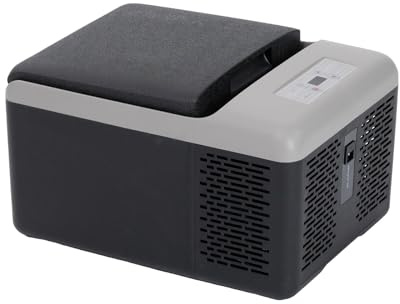 Alpicool C9PT 9L Compressor Car Fridge Freezer, DC 12v Camping Refrigerator, Portable Mini Cool Box for TruckCampervanRVBoat, -20℃ to 20℃(Black)
