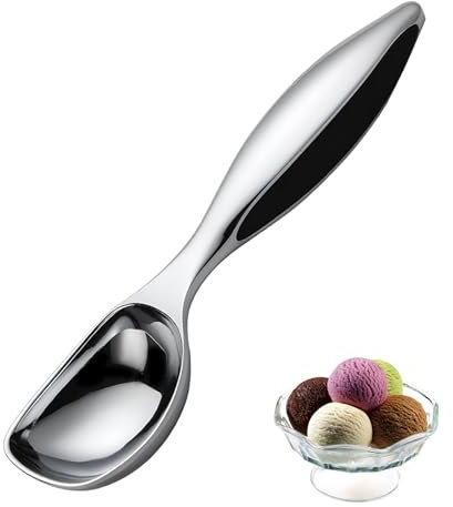 Paletta per Gelato in acciaio inossidabile,Cucchiaio per Gelato Antigelo Antiaderente da 18 cm,Scoop Di Patate e Lo ​scoop Di Polpette in resistente lega di zinco,per gelato,riso,palline di melone