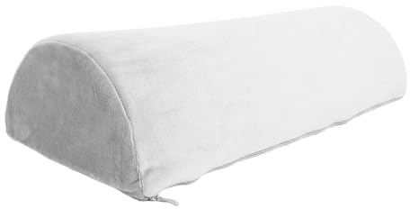 Blaihild Cuscino a Mezzaluna Memory Foam Supporto Ergonomico Cuscino Semicircolare a Mezzo Cilindro per il Comfort del Collo e della Gamba Posteriore con Design Multifunzionale