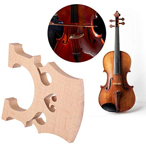 Generic Maple Wood Cello Bridge Hållbar Ljudöverföring för Celloprestanda 1/2 1/4 /8 (Cellopiano kod /4)
