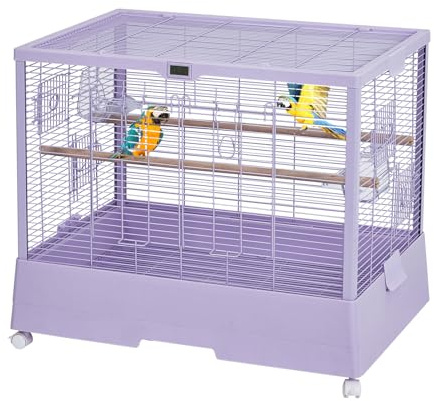 Grande Cage Oiseau, Cage Spacieuse sur roulettes