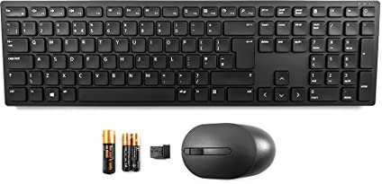 Dell Pro KM5221W - Keyboard and Mouse Set - Wireless - QWERTY - UK - Black - for Latitude 33XX 2-in-1, Precision Mobile Workstation 5750, 77XX, Vostro 35XX, 36XX