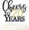 LOVENJOY Cheers to 20 Years Cake Topper Hallo 20. Geburtstag Tortendeko für Happy 20th Birthday Hochzeitstag Party Kuchen Dekoration, Zweiseitiger Glitzer Schwarz und Gold