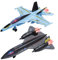 HOLYFUN Double Pack Military Fighter Jet Toy Planes, Pull Back Diecast Alloy Army Airplanes with Lights & Sounds, Metal Toy Aircraft Gift for Kids, Toddlers, Boys and Girls
