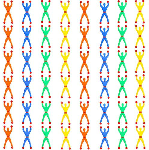 Guidre 40 pezzi per finestre da uomo, Sticky Men Toys, Window Crawler Men, adesivo da parete, da arrampicata a rullo, giocattolo elastico e appiccicoso per feste