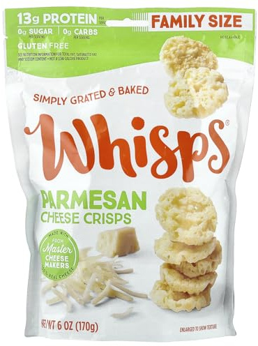 Cheese Crisps, Parmesan, 6 oz (170 g), Whisps