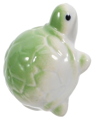 Milisten Aquarium Floating Ornament Ceramic Light Green Turtle