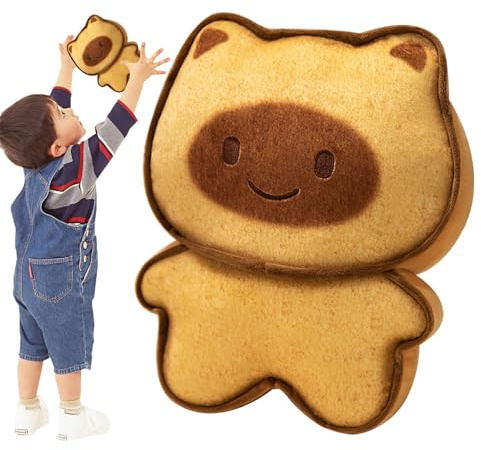 Kustimantu Animal de Peluche para Hornear, Animal de Peluche - Gato Tostada de Peluche Capybara Linda Decoración de Coches de Sala de Dormitorio