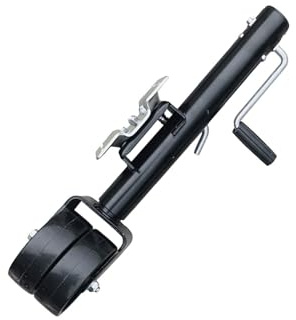 NYTFHMS Beach Wheel Trailer Jack - Heavy Duty Marine Swivel Trailer Jack,Rotating Trailer Guide Wheel/with 6'' Dual Nylon Wheel,10'' Lift/Trailer Jockey Wheel 1500 Lb,A