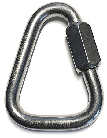 Acier inoxydable 316 Delta Maillon rapide 10mm Qualité Marine Triangle
