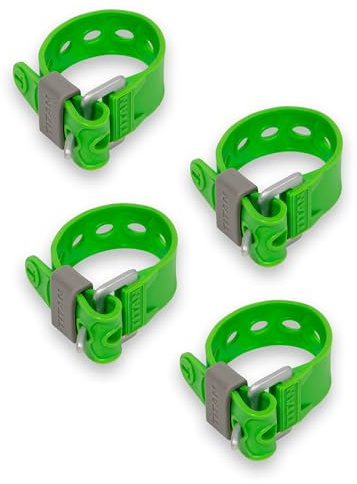Titan Utility Straps - Safety Strap Set to Secure Splits, Cargo Bikes, Garden Hoses, Wood Working Projects - 60 lb. Working Load, 09 Length, Fluoro Green, 4-Pack