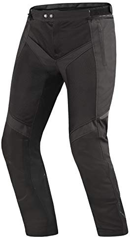 SHIMA Jet Motorradhose Herren mit Protektoren Mesh Knieprotektoren Sommer Luftig Motorrad Hosen Wasserdicht Motorradkombi Motorradjacke Touren (Männer Hose, Schwarz, S)