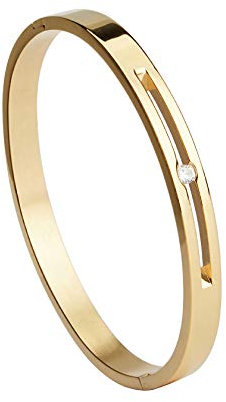 MILAKOO Ovale Armbänder für Damen Edelstahl Armband Inspirierende Geschenke für Damen Freundschaftsschmuck 6mm