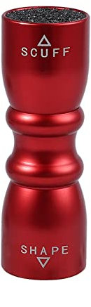 Bohaner 3 in 1Tip Snooker Pool Cue Tip Tool Billiard Cue Accessories - Shaper, Scuffer, Aerator Snooker Cue Tip Shaper Snooker Accessories (Red)