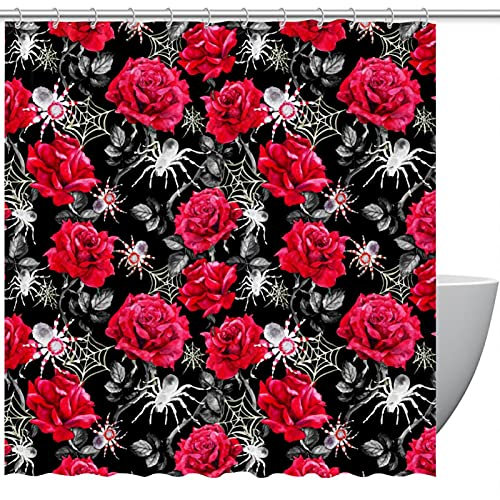 Tenda da doccia con ragno di Halloween, per bagno, 152,4 x 183 cm, 168 x 183 cm, 183 x 183 cm