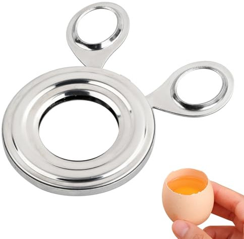 Anseom Tagliauovo in Acciaio Inossidabile, Tagliauova Crude e Cotte Taglia Uovo Tagliauovo per Uova Sode, Uovo Sodo Topper Cucina Accessorio per la Cottura per Qualsiasi Dimensione di Uova