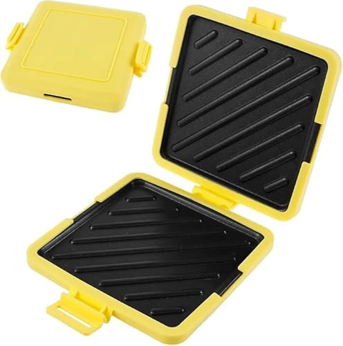 Microwave Toastie Maker Breakfast Sandwich Maker Silicone Microwaveable Cookware Non-stick Detachable Plate Wrap Maker Toast Machine Press Toaster for Bread, Yellow