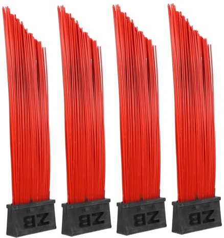 GLEAVI 4pcs Heavy Duty Sanitation Brush for Mop Broom Head Adapter Outdoor Cleaning Wire Broom Handle