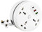 Rppiup Extension Lead With USB Slots, 2.8m Plug Extension Socket With 3-Outlet Surge, 1 Pd+2 USB Ports, Rollable Retractable Travel Extension Lead, 2500w 10a Multi Power Strip for Home Office Travel