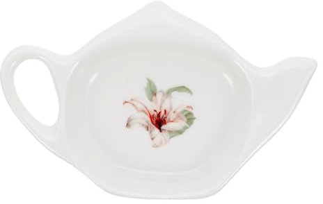 Sottotazza in Ceramica a Forma di Teiera per Bustine di Tè