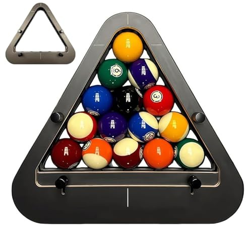 Rastrelliera da Biliardo Professionale di Precisione, Accessori per Tavoli da Biliardo A Triangolo/Diamante per Scaffalature Coerenti E Strette, Triangolo da Biliardo in Legno per Giocatori Triangle