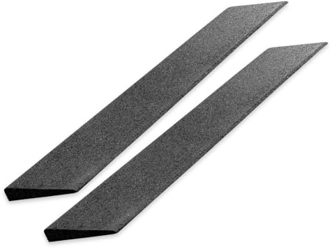 bepco Tröskelramp mini – 100 cm – dörrtröskelramp, rullstolsramp, duschbricka – halkfri och väderbeständig, tillverkad av återvunnet gummigranulat, svart (L x B x H: 100 x 20 x 3 cm, set om 2 (2 st.)