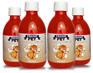 Trade Chemicals FRESH PET SUPER CONCENTRATED disinfectant - 4 x 5L eco-Refill (Orange)