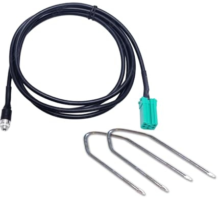 1neiSmartech Cavo Aux Jack Femmina e Kit Estrazione Compatibile con Renault Clio Megane Modus Scenic Twingo per Autoradio Update List Cavo Funzione Ausiliaria Aux con Chiavette