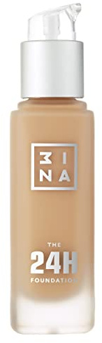 3INA MAKEUP - The 24H Foundation 639 - Dunkel nude gelb Foundation mit Unterton Gelb - Foundation Hauttonanpassend - 24H Langlebige Formel Wasserdichte Foundation - Vegan - Cruelty Free