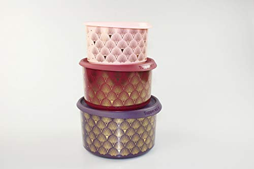 Tupperware Bingo 2,0 L dunkellila + 1,4 L dunkelrot + 940 ml rosa