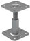 Erhöhte Pfostenbasis, verzinkt, 100–150 mm, höhenverstellbar (130 x 130 mm)
