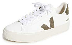 Veja Campo Chromefree Leather, Extra White/kaki, Farbe:Weiss, Größe:39