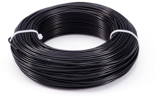 Filo in alluminio nero da 2 mm in metallo flessibile per perline artistiche, per sculture e mestieri fai da te