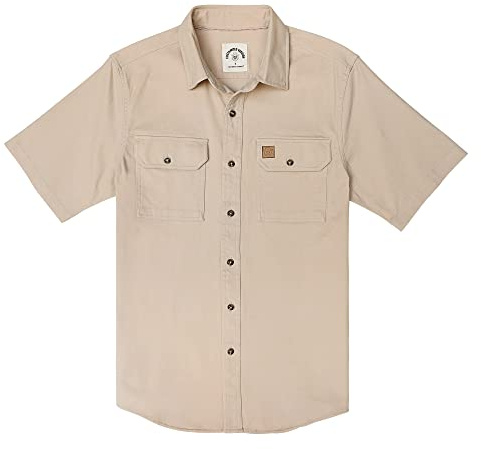 Dubinik®Chemise Homme Manches Courtes Chemise Manche Courte pour Homme de Travail Poche Coton Casual été Chemisette Homme