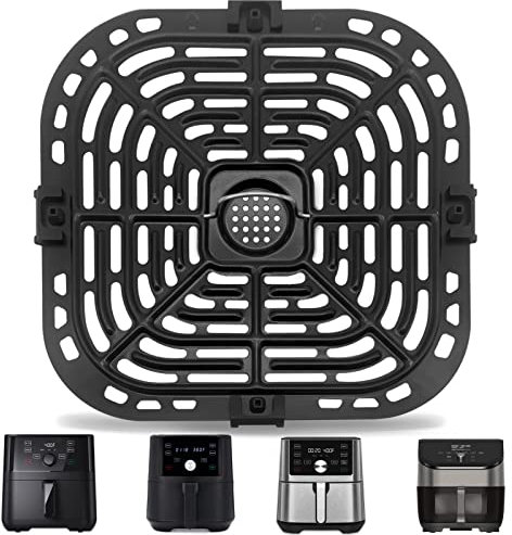 Air Fryer Replacement Parts for Instant Pot Vortex 6 in 1 6QT Gourmia GAF735 6QT Air Fryer, Air Fryer Accessories Grill Plate Grill Pan Crisper Plate Tray Rack Parts, Dishwasher Safe