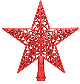 Weihnachtsbaumspitze Stern, Kunststoff Christbaumspitze Stern, Weihnachtsspitze Stern, Weihnachten Baumspitze Stern, Weihnachtsbaum Spitze Stern, Weihnachtsstern Dekoration