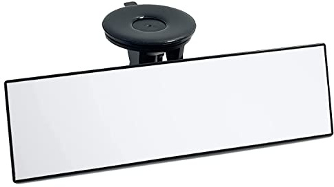 KITBEST Rear View Mirror Driving Test Instructor Learner, Strong Suction | Upgraded adhesive suction cup, more stable, 22cm rectangular, wider view, second car interior mirror for Passenger Examiner