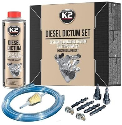 K2 Diesel DICTUM Injector Cleaner Set Removes Dirt Deposits Injection Nozzle Flush 500ML