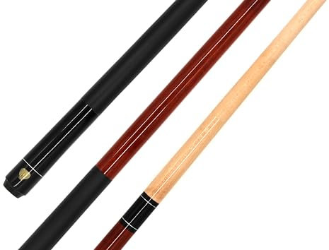 BILMAG Pool Billardqueue Billard Queue Cue Kö Cobra 2-teilig, 148cm, Ahornholz, 13mm Klebeleder, 18-21 Oz. (Walnuss)
