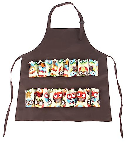 FUNOMOCYA Sammelschürze Berufsbekleidung Mit Tasche Aus Polyester-baumwolle Für Küchen Und Alltagseinsatz