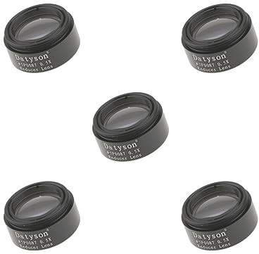 Juego de 5 oculares telescópicos de 1.25 pulgadas, lente reductora focal 0.5X, rosca M28 para astronomía